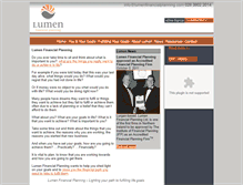 Tablet Screenshot of lumenfinancialplanning.com